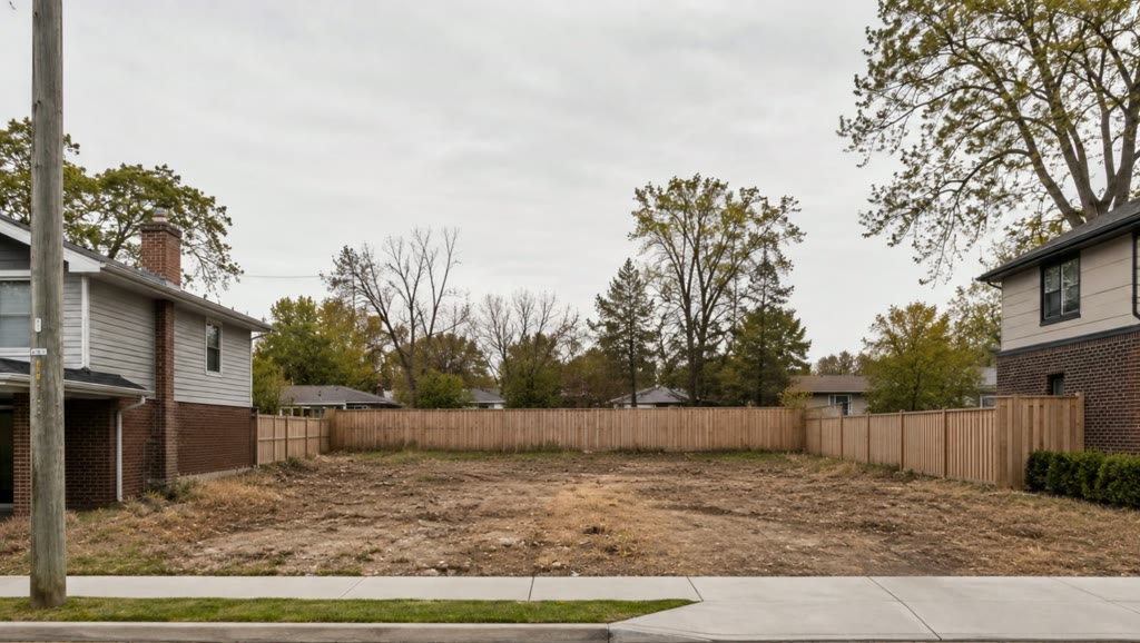 An empty lot that becomes a finished modern home, inside and out